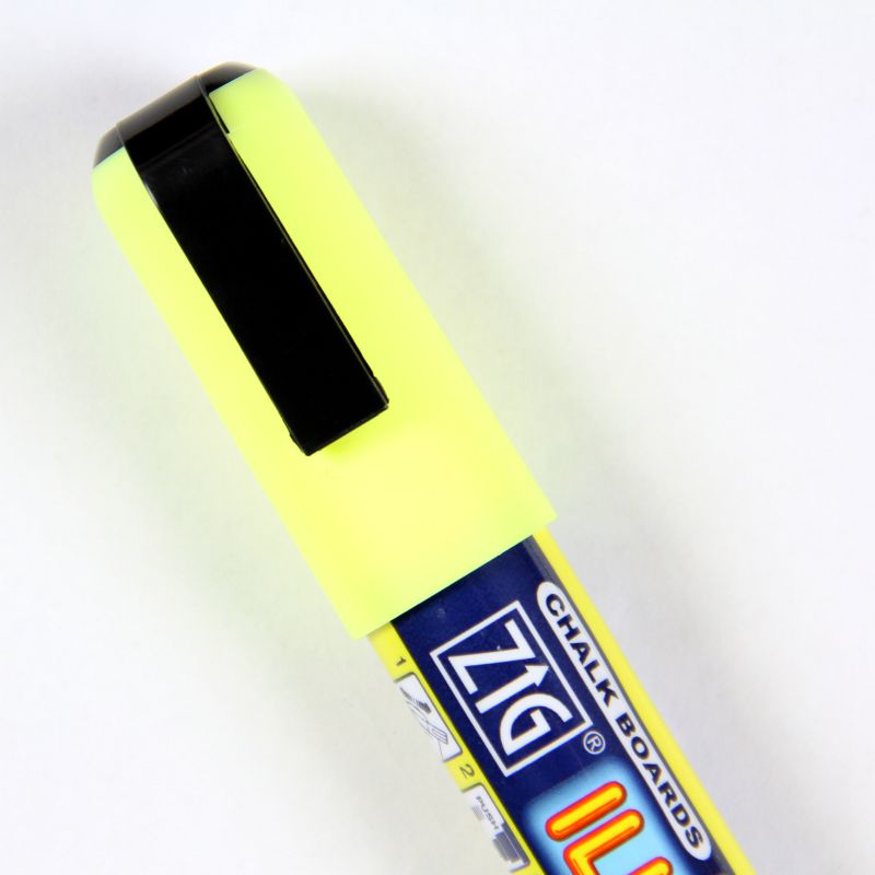 Fluorescent Wet Wipe Yellow Pen - 6mm Nib